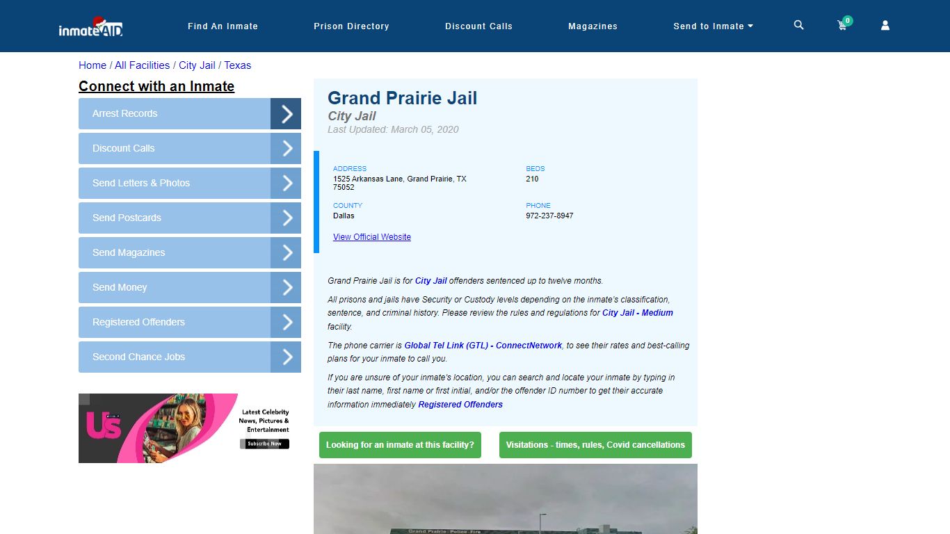 Grand Prairie Jail | Inmate Locator